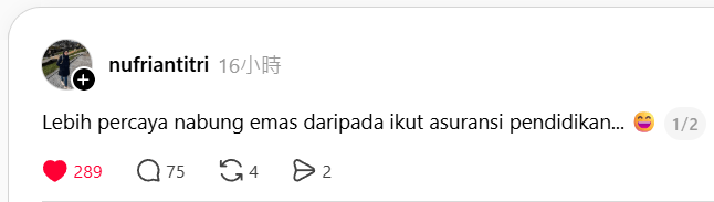 nabung emas vs asuransi pendidikan